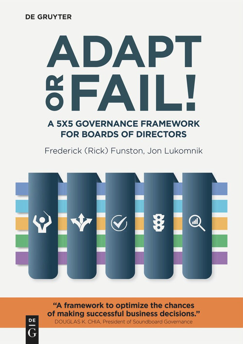Adapt or Fail! (A 5x5 Governance Framework for Boards of Directors) by Frederick (Rick) Funston, Jon Lukomnik, 9783111343976