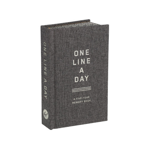 Charcoal Canvas One Line a Day (A Five-Year Memory Book) by Chronicle Books, 9781797237367