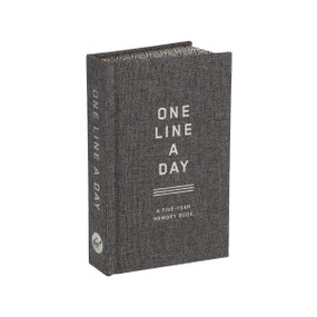 Charcoal Canvas One Line a Day (A Five-Year Memory Book) by Chronicle Books, 9781797237367