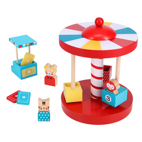 Merry-Go-Round Wooden Carousel (Bilingual Edition) by Petit Collage, 9781797237497