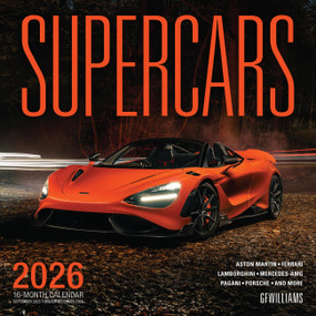 Supercars 2026 (16-Month Calendar--September 2025 through December 2026) by George F. Williams, Basem Wasef, 9780760397145