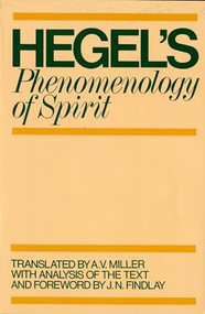 Phenomenology of Spirit by G. W. F. Hegel, A. V. Miller, J. N. Findlay, 9780198245971