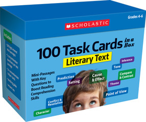 100 Task Cards in a Box: Literary Text by Scholastic, 9781338552669