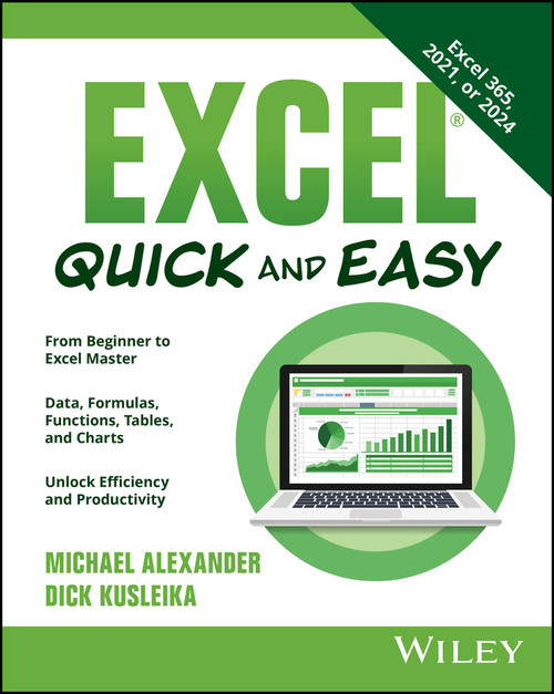 Excel Quick and Easy by Michael Alexander, Dick Kusleika, 9781394345267