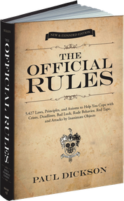 The Official Rules by Paul Dickson, 9780486482101
