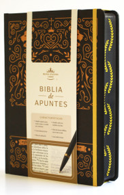 Biblia de apuntes RVR 1960 TD, Negro y oro (Edición cantos pintados) / Spanish Journaling Bible RVR 1960 HC Black and Gold by Reina Valera Revisada 1960, 9798890982230