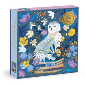 Celestial Owl 500 Piece Foil Puzzle by Galison, 9780735385603