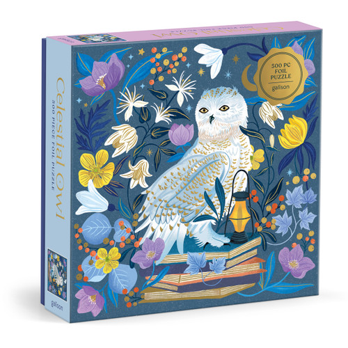 Celestial Owl 500 Piece Foil Puzzle by Galison, 9780735385603