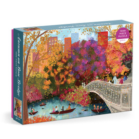 Joy Laforme Autumn on Bow Bridge 1000 Piece Puzzle by Galison, 9780735386105