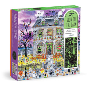 Michael Storrings Haunted House 500 Piece Glow in the Dark Puzzle by Galison, 9780735386129