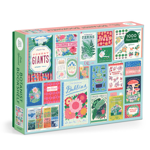 Ever Upward Botanist Bookshelf 1000 Piece Puzzle by Galison Galison, Emily Taylor, 9780735386297