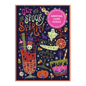 Get into the Spooky Spirit Greeting Card Puzzle by Galison, 9780735386617