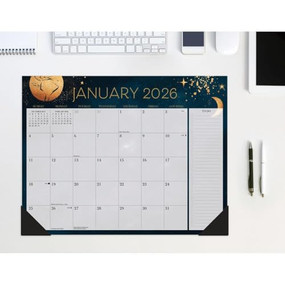 Moon Magic Academic July 2025 - June 2026 22" x 17" Large Monthly Deskpad Calendar by Willow Creek Press, 9781549256981