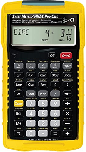 4090 Sheet Metal / HVAC Pro Calc Calculator by Calculated Industries, Inc., 9780831136703