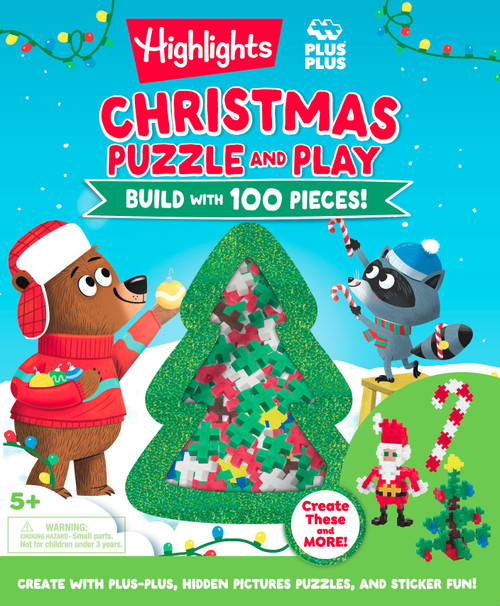 Christmas Puzzle and Play: Build with 100 Pieces! (Holiday Set with Hidden Objects and Plus-Plus Building Blocks for Kids Ages 5 and Up) by Highlights, 9781639623822