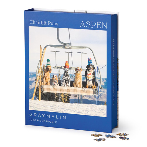 Gray Malin Aspen 1000 Piece Book Box Puzzle by Galison, 9780735383807