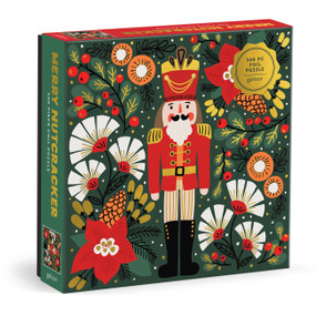 Merry Nutcracker 500 Piece Foil Puzzle by Galison, 9780735385535