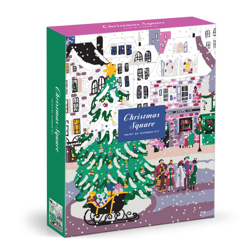 Joy Laforme Christmas Square 9 x 12 Paint by Number Kit by Galison, 9780735385856