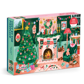 Cozy by the Fireplace 1000 Piece Puzzle by Galison, 9780735386303