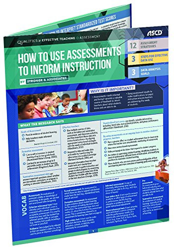 How to Use Assessments to Inform Instruction (Quick Reference Guide) by Stronge & Associates, 9781416625711