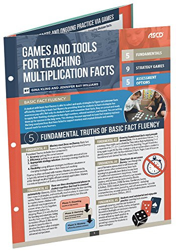 Games and Tools for Teaching Multiplication Facts (Quick Reference Guide) by Gina Kling, Jennifer Bay-Williams, 9781416626398