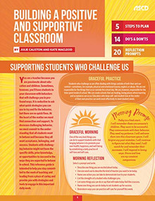 Building a Positive and Supportive Classroom (Quick Reference Guide) by Julie Causton, Kate MacLeod, 9781416629795