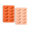 THE DOTTY CITRUS WEDGE ICE TRAYS - SET OF 2 ORANGE + BLUSH PINK, HHC139
