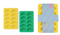 THE DOTTY CITRUS WEDGE ICE TRAYS - SET OF 2 YELLOW + GREEN, HHC140