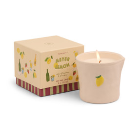 8 OZ BISTRO IMPERFECT WHITE CERAMIC W/ EMBOSSED LEMON W/ RIGID BOX - MEYER LEMON, BIS0803