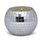 MAGIQUE 10 OZ SILVER DISCO BALL CANDLE WITH LID - SPARKLING BERGAMOT, MA1003