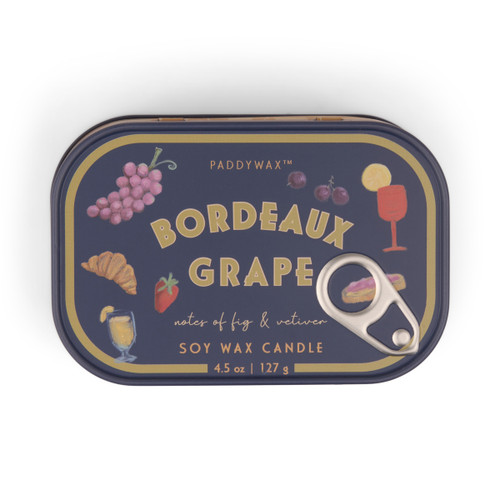 BISTRO 4.5 OZ PRINTED TIN -BORDEAUX GRAPE, BIS0405