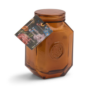 BOTANICA 8 OZ AMBER GLASS - LEATHER & SMOKE, BOT0805