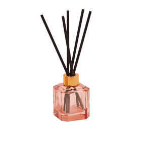 BOTANICA 2.8FLOZ PINK GLASS DIFFUSER - SAFFRON ROSE, BOTFD002
