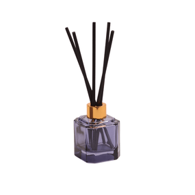 BOTANICA 2.8FLOZ BLUE GLASS DIFFUSER - SEA SALT & AMBER, BOTFD003