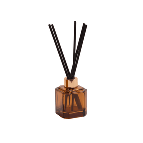 BOTANICA 2.8FLOZ AMBER GLASS DIFFUSER - LEATHER & SMOKE, BOTFD005