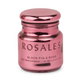 CHROMA 2.5 OZ HOT PINK METALLIC ETCHED GLASS W/ LID - ROSALES, CHR0204