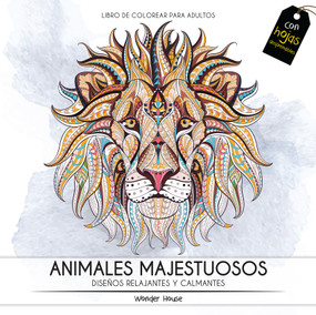 Adult Colouring Books Majestic Animals - Spanish, 9789362143099