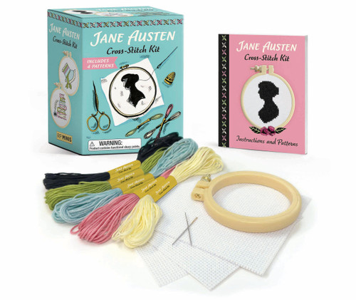 Jane Austen Cross-Stitch Kit (Includes 4 Patterns) by Sosae Caetano, Dennis Caetano, 9798894140520