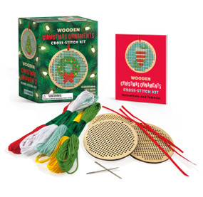 Wooden Christmas Ornaments Cross-Stitch Kit (Everything You Need to Create 3 Keepsakes) by Sosae Caetano, Dennis Caetano, 9798894140599