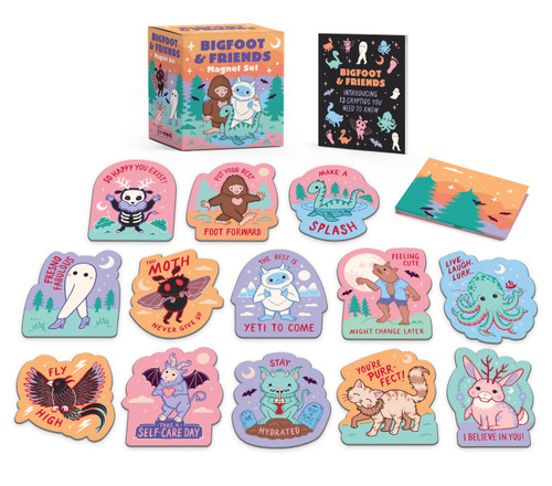 Bigfoot & Friends Magnet Set by Mollie Thomas, 9798894140681