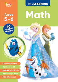 Disney Learning Math (Ages 5-6) (Kindergarten Counting, Measuring, Add & Subtract Workbook for Kids, Curriculum-Based) by DK, 9798217128259