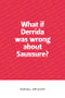 What if Derrida was wrong about Saussure? by Russell Daylight, 9780748649402