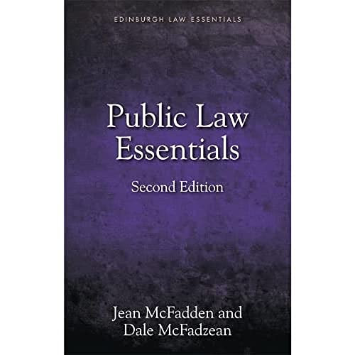 Public Law Essentials by Jean McFadden, Dale McFadzean, 9781845861360