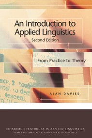 An Introduction to Applied Linguistics (From Practice to Theory) by Alan Davies, 9780748633555