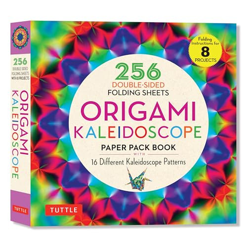 Origami Kaleidoscope Paper Pack Book (256 Double-Sided Folding Sheets (Includes Instructions for 8 Models)) - 9780804859301 by Tuttle Studio, 9780804859301