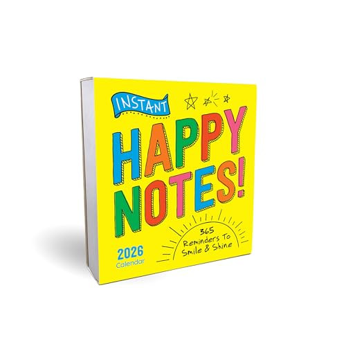 2026 Instant Happy Notes Boxed Calendar (365 Reminders to Smile and Shine!) by Sourcebooks, 9781464229664