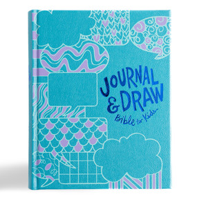 CSB Journal and Draw Bible for Kids, Teal LeatherTouch Over Board by CSB Bibles by Holman, 9798384523666