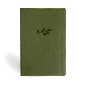 NASB Personal Size Giant Print Bible, Olive LeatherTouch by Holman Bible Publishers, 9798384532057
