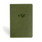 NASB Personal Size Giant Print Bible, Olive LeatherTouch, Indexed by Holman Bible Publishers, 9798384532064