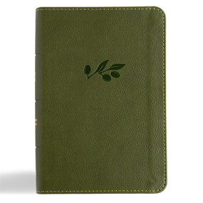 CSB Large Print Compact Reference Bible, Digital Study Edition, Olive LeatherTouch by CSB Bibles by Holman, 9798384533351